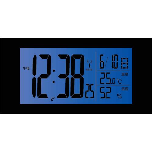 MAG T-743BR-Z Alarm Clock, Radio Wave, Digital Wood Line, Backlight, Snooze Function, Wood Grain Style, Brown