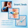 Smart Swab The Original Safe Spiral Ear Wax Remover Kit with 16 Replaceable Tips