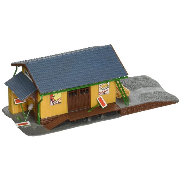 Model Power Farmingdale Freight Station Lighted With Two Figures (Built-Up)