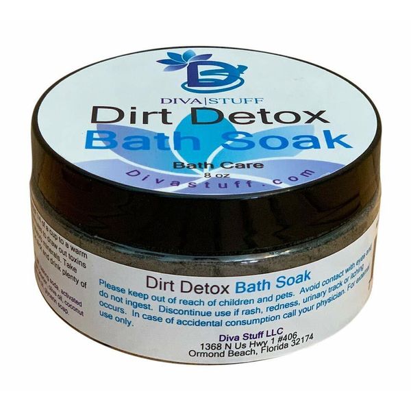 Dirt Detox Bath Soak with Charcoal, Bentonite Clay, Ginger & Sea Salt, By Diva