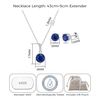 Philip Jones Sterling Silver Lapis Gemstone Set