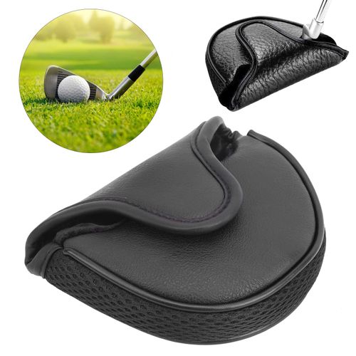 03 Golf Putter Protective Covers, Waterproof Golf Putter Bag Guard, Golf Putter Headgear, High Quality, Practical for Trade Shows, Housewarming Party (Black)