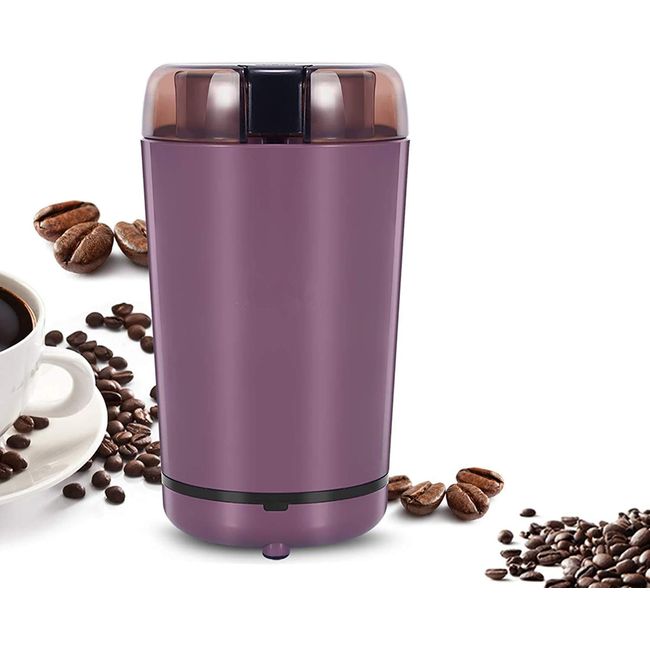 Grinder Grinder Food Mill Fine Grinder Seasoning Grinder Powder Grinder Household Small Mill 150W (Purple)