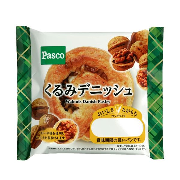 Pasco Long Life Bread, Walnut Danish, Pack of 10