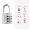 Padlock combination aluminum 30mm titanium
