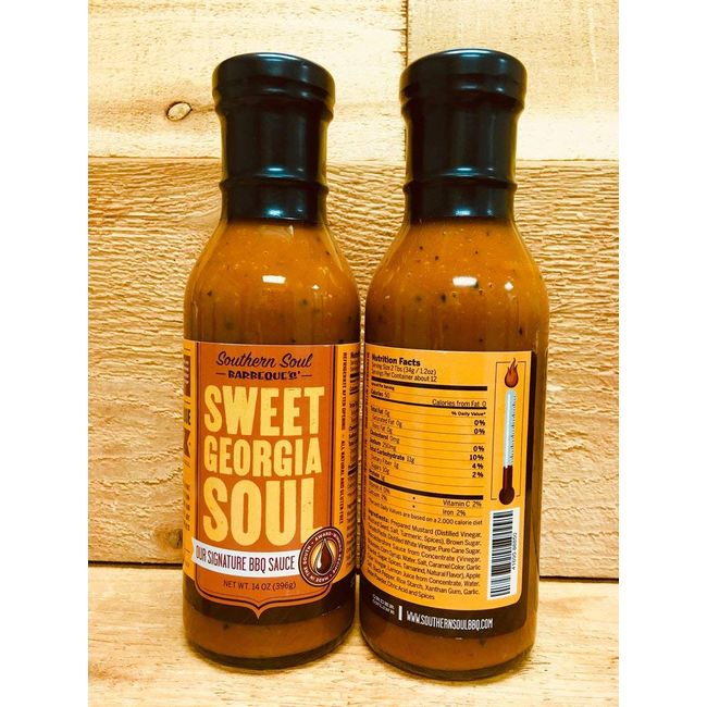 Southern Soul Barbeque BBQ Sauce - Award Winning BBQ Sauce from the South's Best BBQ (Sweet Georgia Soul, One 14oz Bottle)