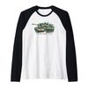 Leopard 2A6 German Main Battle Tank Diagram Raglan Baseball Tee