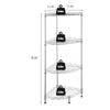 4-Tier Corner Shelf Display Rack Kitchen Bathroom Storage Wire Shelves Organizer