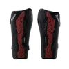 Precision Origin Strap Shin Guards Light Weight Protection (Black/Red, Medium)