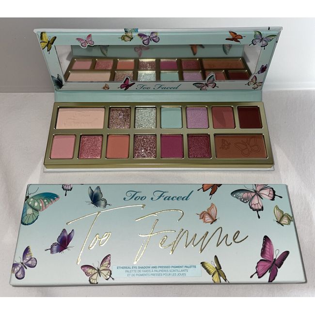 TOO FACED Too Femme Ethereal Eye Shadow & Pressed Pigment Palette New In Box