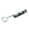 Black Slide Door Bolt Wrought Iron Bow Handle Rust Resistant Renovators Supply