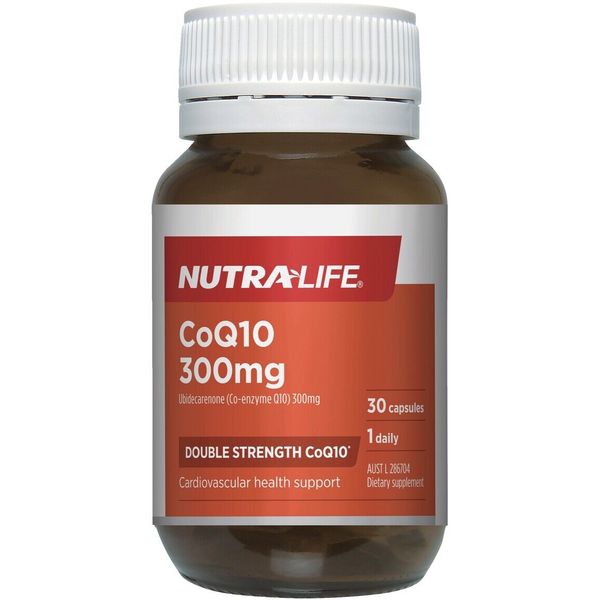 Coq10 300mg Double Strength 30 Caps Nutra-life