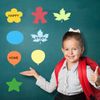 PATIKIL Speech Bubble Cutouts, 45 Pack Paper Bubble, Assorted Color