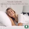 Soft Cooling Sheets, 100% Cotton Sheets King Size Bed Sheets Set with Deep Pocke