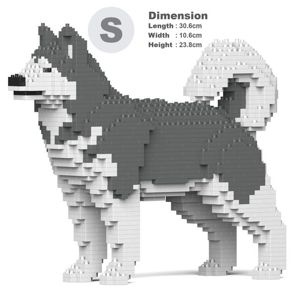 JEKCA Alaskan Malamute 01S-M03 | Plastic Building Blocks | Age 14+
