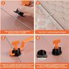 200 X Tile Leveling System 1/8" Reusable Tile Leveler Spacers Clips + 4 Wrenches