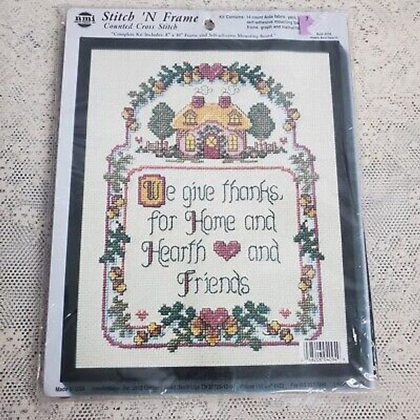 Stitch 'N Frame Counted Cross Stitch Kit 4094 Home Health Friends Needlemagic