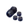Morris 22237 Multi Conductor Cable Gland, Nylon, NPT Thread, 1/2" Thread Size, 2 Holes, 0.157"-0.240" Cable Size, 2-Pack