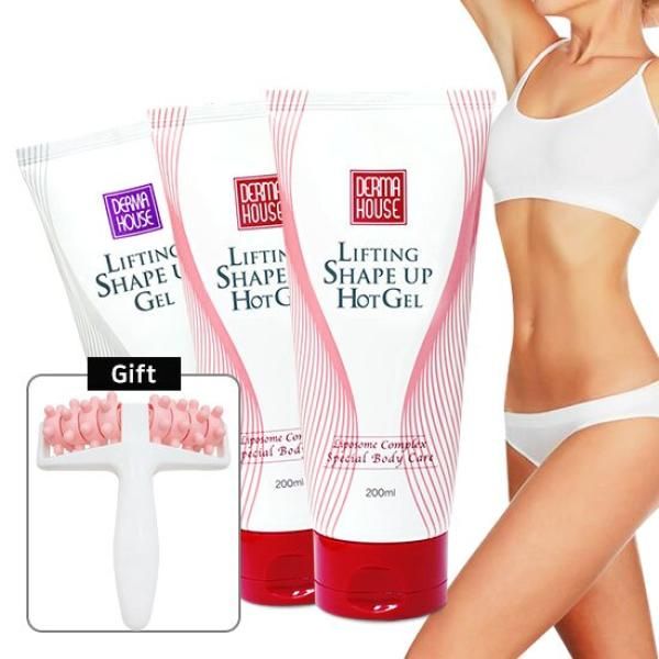 2 lifting shape-up hot gels + 1 up gel + full body massage roller