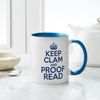 CafePress Keep Clam and Proof Read Mugs 11 oz (325 ml) Ceramic Coffee Mug