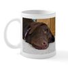 CafePress Chocolate Lab Thoughts Mug 11 oz (325 ml) Ceramic Coffee Mug