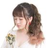 Brightlele cy73xx-S-BE Wig, Gradient, Ponytail, Long, Two-Tone Wave, Wig, One-Touch Extension