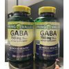 Spring Valley Gaba 750 mg MOOD HEALTH, 100 Capsules 2 Pack Bundle