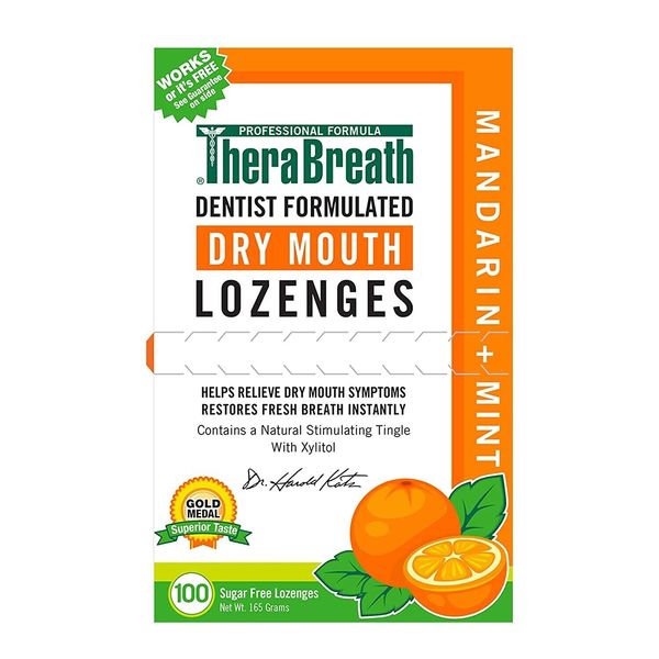 TheraBreath Mandarin Mint Dry Mouth Lozenges - 100 Count