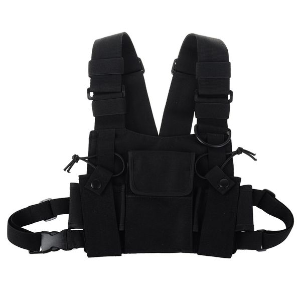 KENMAX® Two Way Radio Chest Harness Bags Pack Holster Tactical Vest (Rescue Essentials)