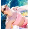 Pool Float - Silver & Rose Gold Inflatable Pool Float Tubes - 36" - Set of 2