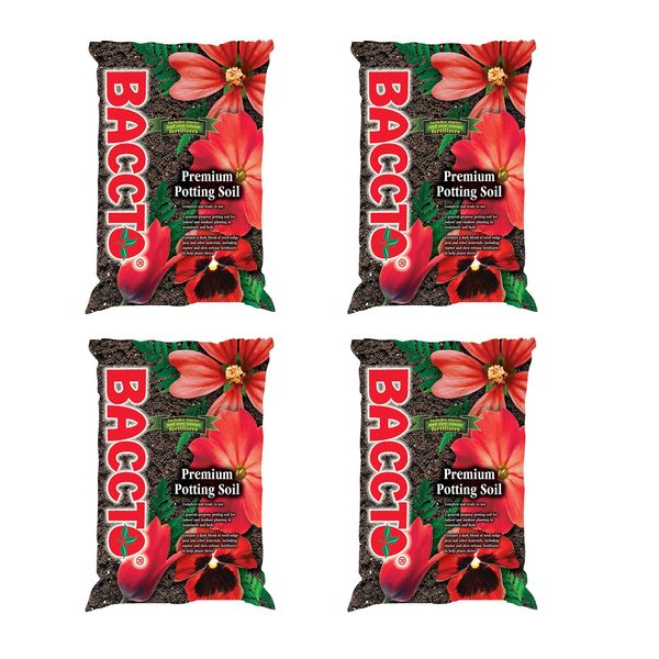 Michigan Peat General All Purpose Premium Potting Soil w/Perlite, 50lbs (4 Pack)