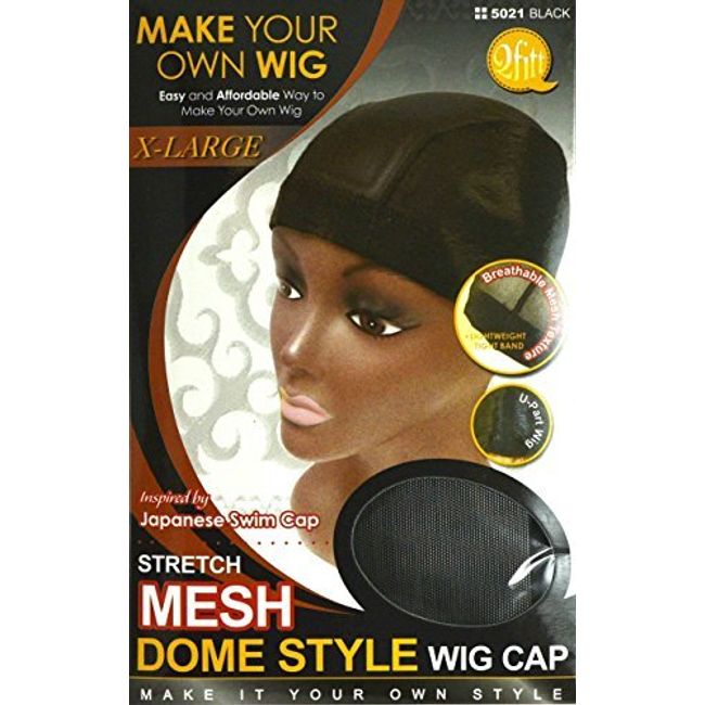 Mesh Dome Style Wig Cap by Qfitt 5011 Black