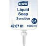 Tork Sensitive Liquid Soap S1, Dermatologically Tested, 1 x 1000ml, 420701