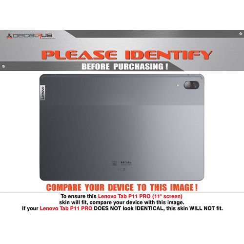 Decalrus - Protective Decal Skin Sticker for The Lenovo Tab P11 Pro (11" Screen) Tablet Cover wrap LEtab11Pro-209