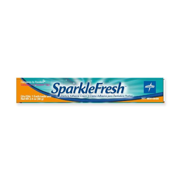 Sparklefresh Denture Adhesive, 2.4 oz., Each