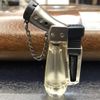 Jet Torch Flame Lighter Windproof 1300'C Adjustable Flame Refillable Butane Gas Viewable Fuel Jet Torch Lighter - White