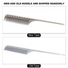 Tail Comb, Professional Hair Comb for Sectioning, Backcombing and Intricate Styling(Silver)