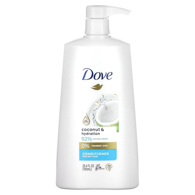 Conditioner, For Dry Hair, Coconut & Hydration, 25.4 fl oz (750 ml)