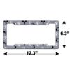 GRAPHICS & MORE Black and White Dragons Pattern License Plate Tag Frame