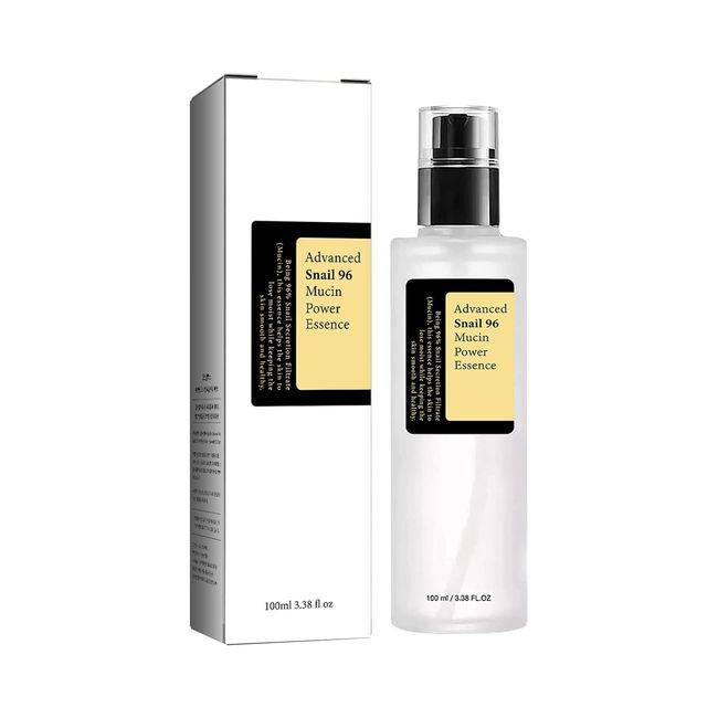 Advanced Snail 96 Mucin Power Essence, 100mL 3.38 fl.oz Snail Secret Mucin Serum for Skin Care (1 Pack)