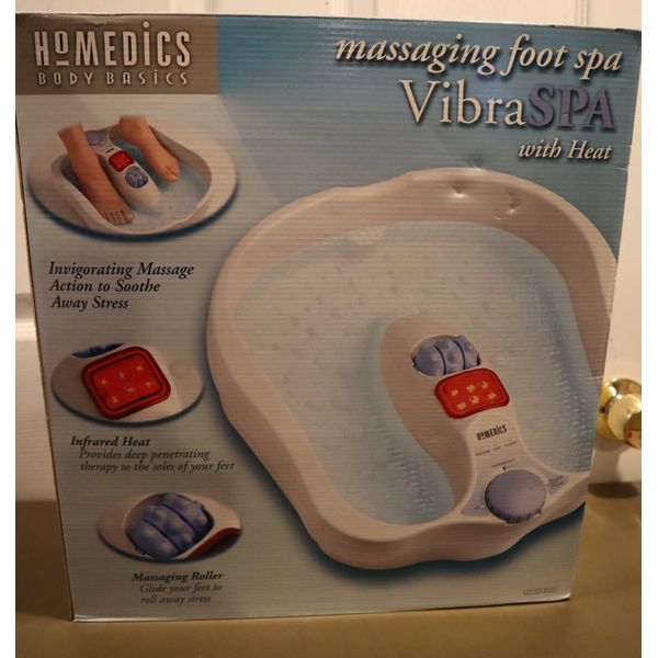 NEW Homedics Body Basics Vibra SPA Massaging Foot Spa