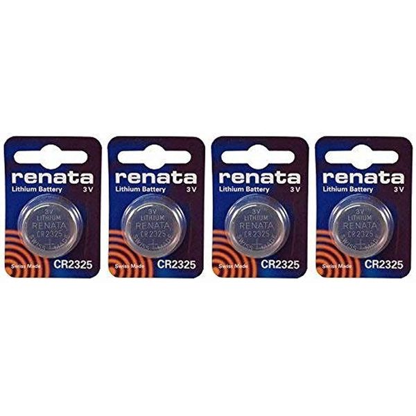 Renata CR2325 Batteries - 3V Lithium Coin Cell 2325 Battery (4 Count)