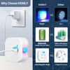 2 Pack Rechargeable Submersible LED Lights with Remote Control Waterproof RGB