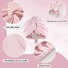 Jidyllic Silk Bonnet for Sleeping, Satin Sleep Cap Women's Anti-Frizz Bonnet Suitable for All Sizes and Hair Types, pink
