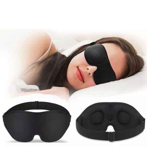 Lightweight 3D Sleep Eye Mask with Adjustable Strap Comfortable, Breathable & Light Blocking Perfect for Travel, Migraine Relief & Relaxation 24.5 x 10.5 cm