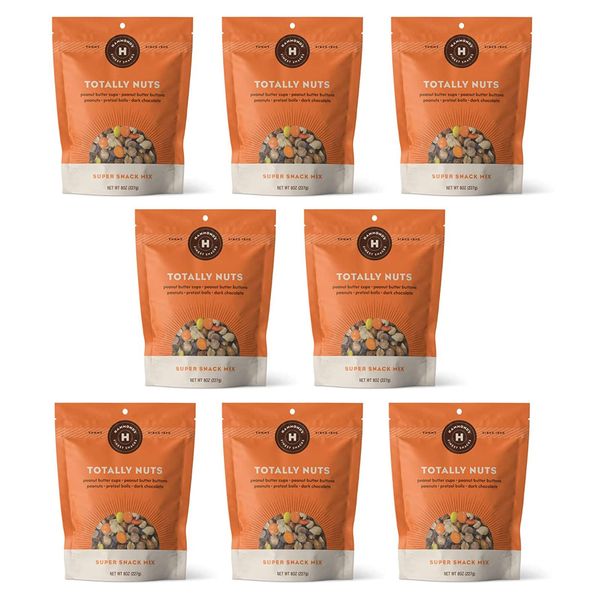 Hammond's Candies – Totally Nuts Super Snack Mix | Peanut Butter & Chocolate Trail Mix Snack with Peanuts, Candies | Handcrafted in the USA (Pack of 8)