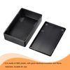 sourcing map Dustproof Junction Box 100x60x28mm ABS for Electrical Project Black