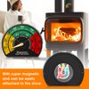 Stove pipe, fireplace thermometer magnetic
