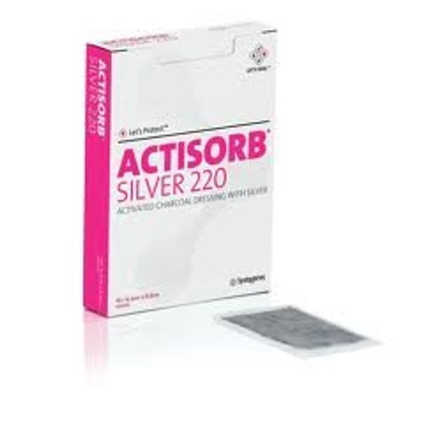 Actisorb Silver 9.5cm x 6.5cm (x10)