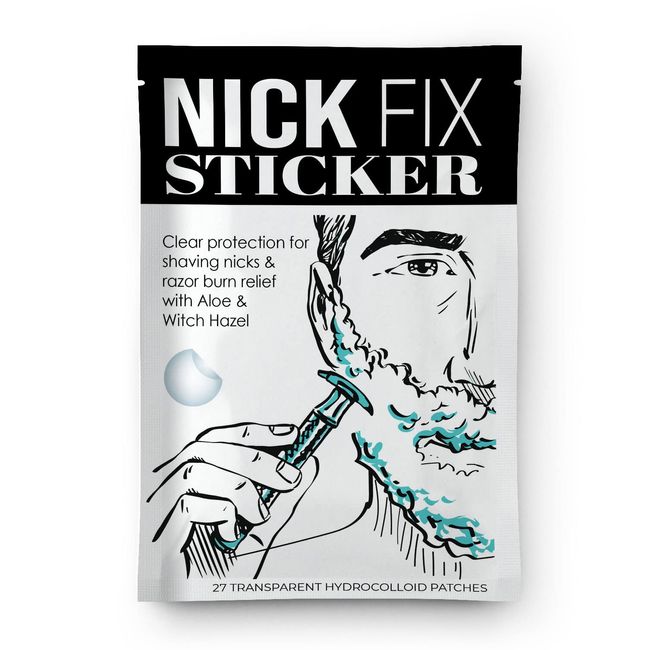 NICK FIX-after shave, shaving kit for men gifts for husband, and Dad, styptic pencil alternative, septic stick and straight razor blade accessory, mens shave kit gift grooming, bald head care